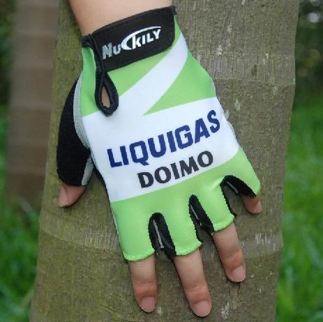 2011 Liquigas Guante de bicicletas verde